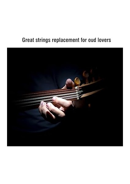 Gümüş Kaplama Bakır Alaşımlı Ud Telleri Seti, Hafif Dayanıklı, Daha Iyi Rezonans, Ses Kalitesi, 12 Telli Resimde Gösterilen, Yedek Aksesuar (11STRINGS) fiyatları