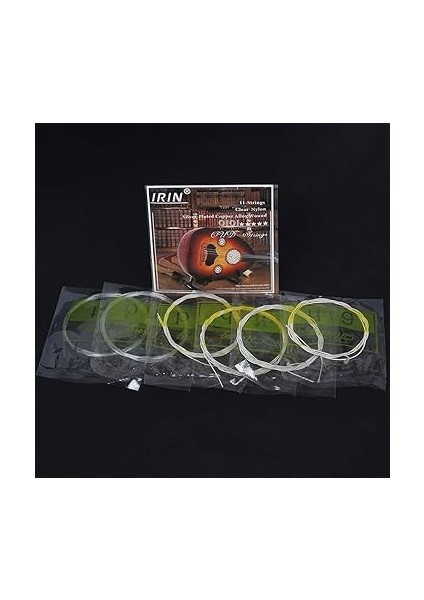 Gümüş Kaplama Bakır Alaşımlı Ud Telleri Seti, Hafif Dayanıklı, Daha Iyi Rezonans, Ses Kalitesi, 12 Telli Resimde Gösterilen, Yedek Aksesuar (11STRINGS) indirimleri