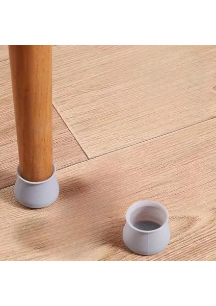 Adet Masa ve Sandalye Ayak Koruyucu Siliikon, 12'li Paket Kaydırmaz Ses Gürültü Önleyici Yemek Masası Ayağı Koruyucu (Gri) fırsatları