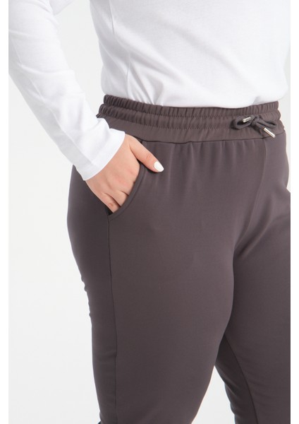 Curve Kışlık Jogger Cepli Dalgıç Kumaş Şardonlu Polar Eşofman Altı fiyatları