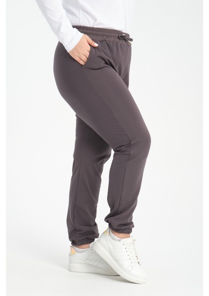 Curve Kışlık Jogger Cepli Dalgıç Kumaş Şardonlu Polar Eşofman Altı modelleri