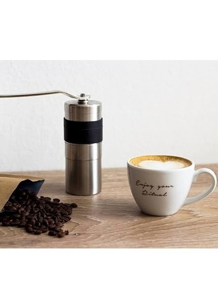 Paslanmaz Çelik Kahve Değirmeni Baharat Öğütücü Dişli Manuel Coffee Grinder fırsatları