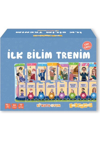 Ilk Bilim Trenim - Cırt Cırtlı Yapboz ve Kitap Seti