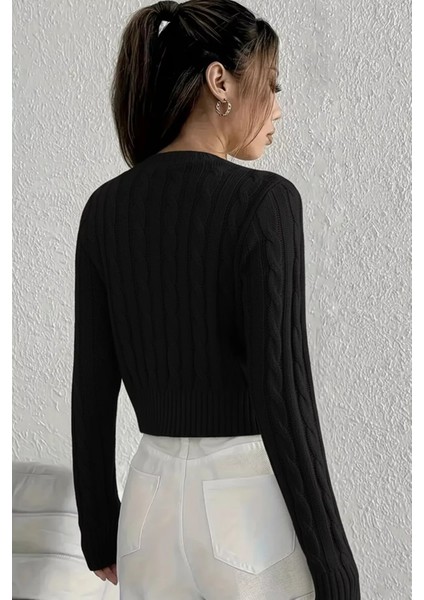 Örgü Desenli Kadın Triko Hırka (S,m,l Uyumludur) P-00018294 indirimleri