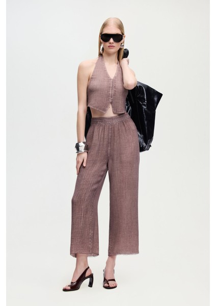 Keten Kahverengi Pantolon