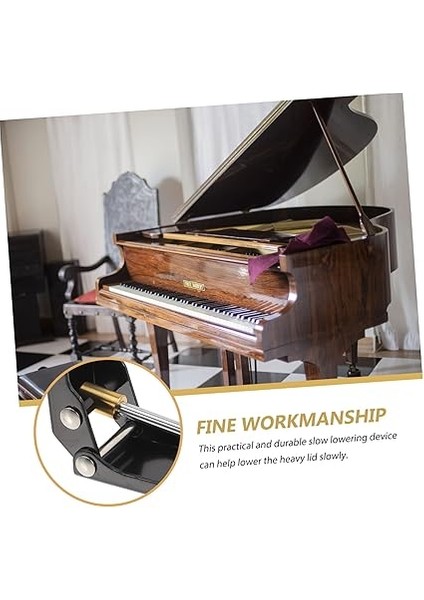 Piyano Yavaş Düşüş Cihazı Klavye Kapağı Basınç Azaltıcı Müzisyenler Için Uygun Taşınabilir ve Dayanıklı Piyano Aksesuarı indirimleri