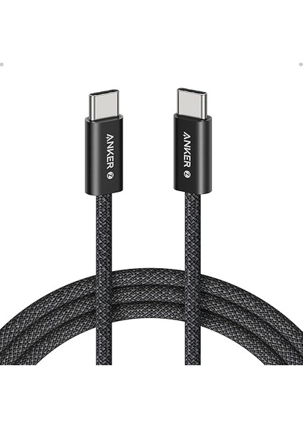 Zolo USB C To C 240 W Hızlı Şarj Örgülü 1 M Kablo A8060, Siyah
