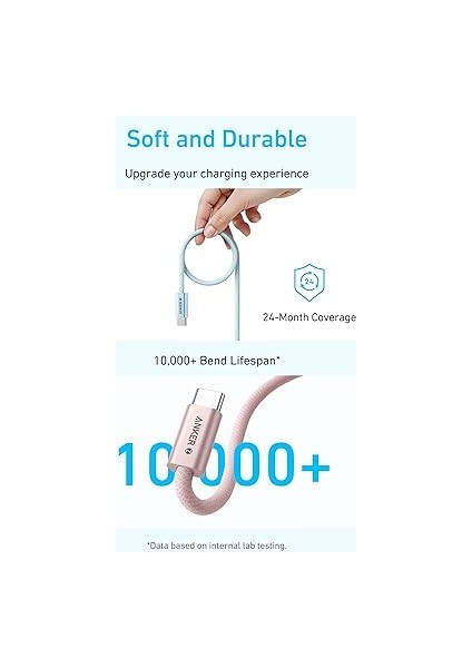 Zolo USB C To C 240 W Hızlı Şarj Örgülü 1 M Kablo A8060, Siyah indirimleri