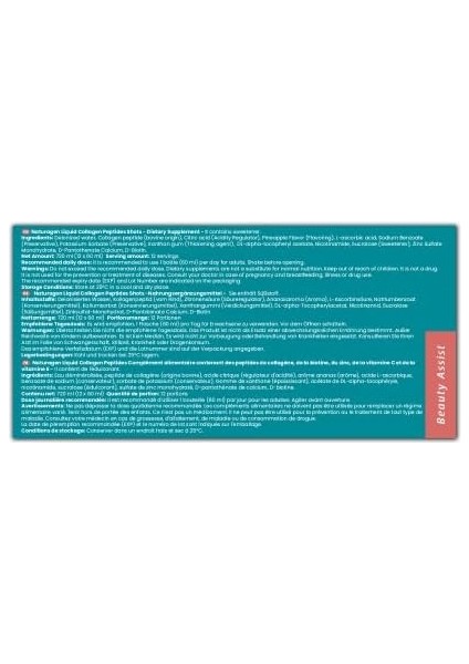 Naturagen Sıvı Kolajen Peptit Atışları – 12 x 60 ml – 2500 Mg Hidrolize Kolajen – 12 Günlük Kullanım – Tip 1 ve 3 – B3, B5, C, E Vitaminleri, Biyotin ve Çinko – Şekersiz ve Glutensiz modelleri