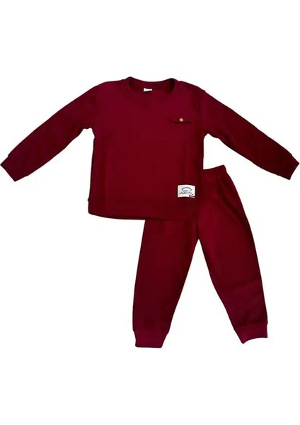 Düz Renk Çocuk Eşofman Takımı
