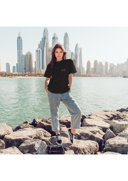 Irish Coffee Oversize Tişört - Siyah fırsatları