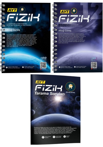 AYT Fizik Konu Anlatımı - AYT Fizik - AYT Fizik Denemeleri 3'lü Set - Altuğ Güneş