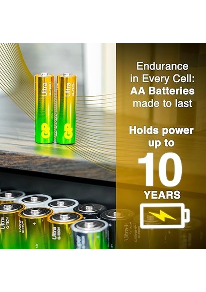 Batteries GP15AU Ultra Alkalin LR6/E91/AA Kalem Pil, 1.5 Volt, 40'lı Paket fiyatları