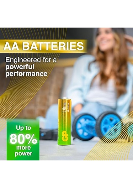Batteries GP15AU Ultra Alkalin LR6/E91/AA Kalem Pil, 1.5 Volt, 40'lı Paket indirimleri
