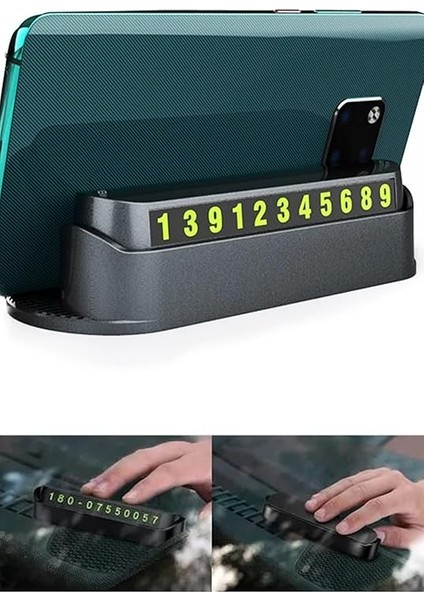 Araç Içi Numaratör Oto Telefon Park Numaratörü Ön Cam Torpido modelleri