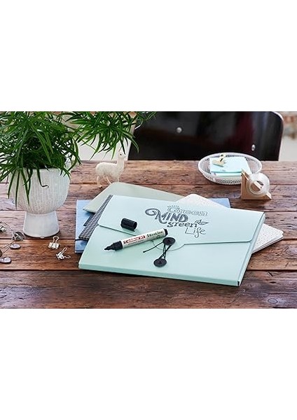 21 Ecoline Permanent Markör, 4'lü Set, Karışık Renkler, Yuvarlak Uç, Yeniden Doldurulabilir modelleri