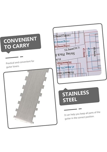 2 Adet Gitar Boyun Cetveli Gitar Yarıçapı Ölçer Gitar Kurulum Araç Kiti Müzik Aleti Cetveli Müzik Aleti Aracı Düz Gitar Cetveli Ölçü Aleti Paslanmaz Çelik Teller Plastik fiyatları