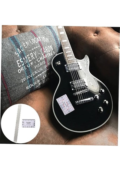 2 Adet Gitar Boyun Cetveli Gitar Yarıçapı Ölçer Gitar Kurulum Araç Kiti Müzik Aleti Cetveli Müzik Aleti Aracı Düz Gitar Cetveli Ölçü Aleti Paslanmaz Çelik Teller Plastik modelleri