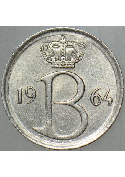 Belçika 25 Centimes 1964. modelleri