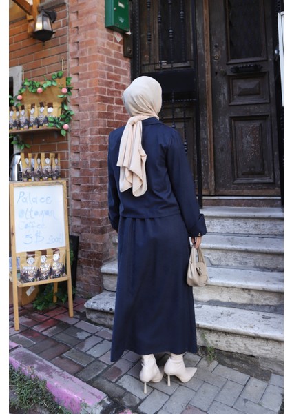 Cepli Detaylı Süet Etekli Takım indirimleri