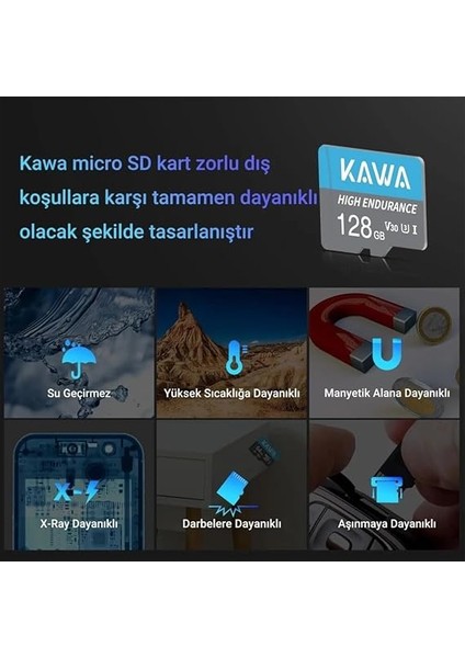 High Endurance U3 V30 100MB/S Okuma 40MB/S Yazma 128GB Micro Sd Hafıza Kartı fırsatları