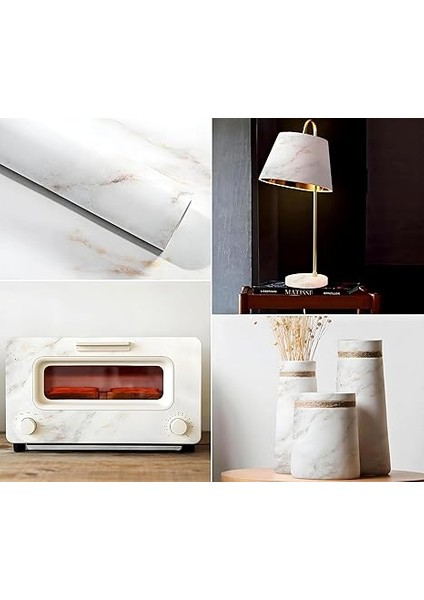 Mermer Desenli Kendinden Yapışkanlı Folyo 5 Metre, 60 Cm, Vinil, Kendindenyapışkanlı, Dekor Folyosu, Pencere Çıkartması, Pvc Çıkartma, Mobilya, Mutfak Dolabı, Granit (Beyaz Mermer Desenli) indirimleri