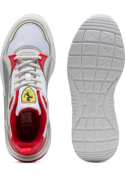 30876205 Ferrari Trinity 2 Puma Whi Beyaz - Kırmızı Erkek Lifestyle Ayakkabı