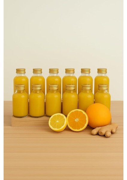 Adet Şeffaf Cam Shot Şişesi Sızdırmaz Gold Metal Kapaklı Hediyelik Koku Süs Çok Amaçlı Şişe 50ML