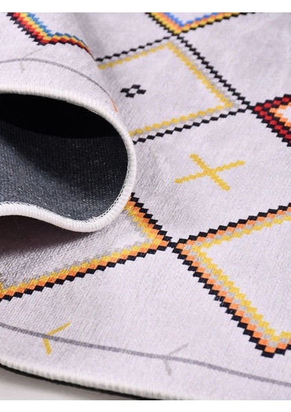 Otantik MDL492 Modern Baskı Halı Silinebilir Yıkanabilir Salon Antre Mutfak Halı Yolluk fiyatları