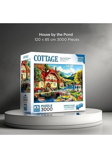 Games 3000 Parça Gölet Kenarındaki Ev Puzzle modelleri