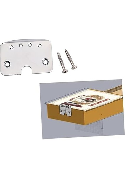 2 Takım Metal Kuyruk Parçası Vidaları Elektrik Gitar Kuyruk Parçası Kiti Kolay Kurulum Kutusu Gitar Vidaları 4 Telli 2 fiyatları