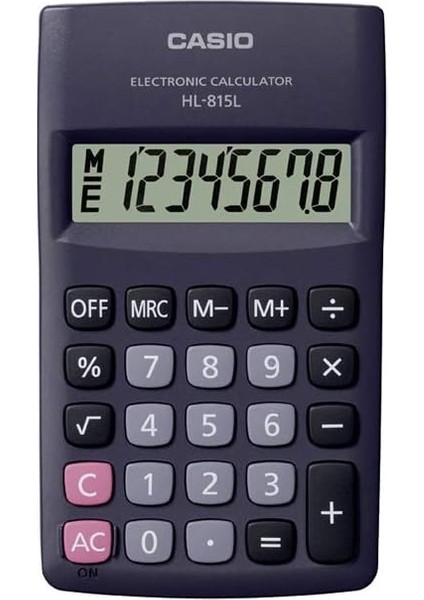 HL-815L-BK 8 Hane Siyah Hesap Makinesi
