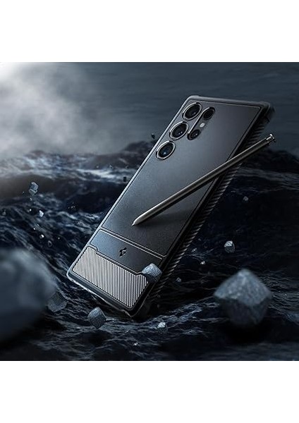 Galaxy S24 Ultra ile Uyumlu Kılıf Rugged Armor Matte Black - ACS07286 modelleri