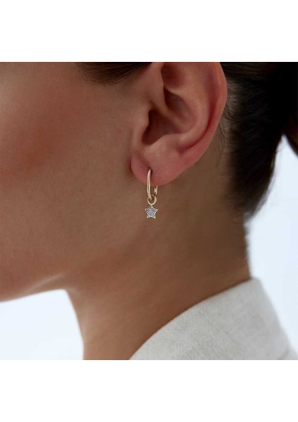 Yıldız Taşlı Ataç Küpe