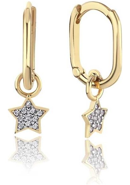 Yıldız Taşlı Ataç Küpe modelleri