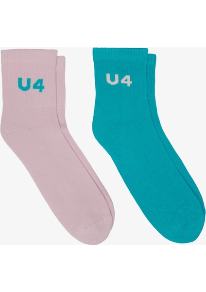 Unıted4 Kadın Yeşil 2'li Çorap