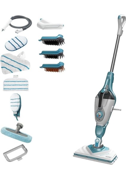 + Decker BHSM168DSM-QS 2'si 1 Arada Buharlı Paspas, 1600 W, Delta Başlı ve Steamitt