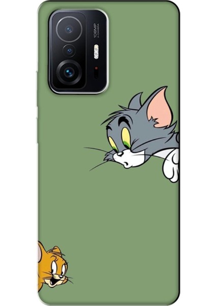 Mi 11T Tom ve Jerry Yeşil Telefon Kılıfı