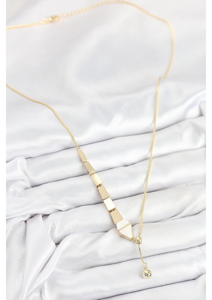 Bfs Pirinç Yılan Model Gold Renk Asansörlü Kadın Kolye fiyatları