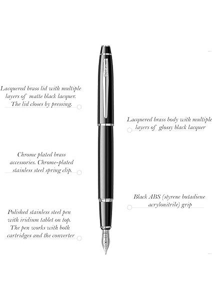 Noble 35 Dolma Kalem Siyah Krom fiyatları