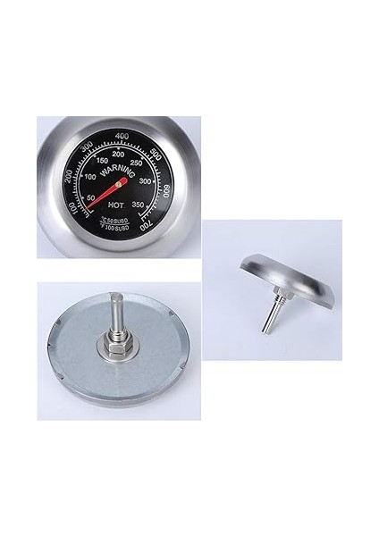 Paslanmaz Çelik Sigara Içen Mangal, 2 Adet, Barbekü Termometresi, Manometre, Paslanmaz Çelik, Bimetalik, Mutfak Kızartma, Gösterge Termometresi, Celsius ve Fahrenheit 100 – 700 ℉ indirimleri