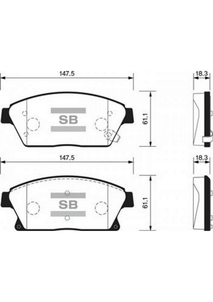 Mtxdpn Ön Balata 16 Inc Astra J 1.6-1.7cdti-2.0cdti-Mokka 12 Zafira 11 Cruze 1.6-1.8-2.0cdi 09 GDB1847