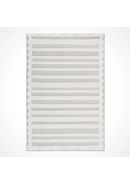 Espino Çizgili Beyaz Polyester Pamuk Tabanlı Makine Halısı fiyatları