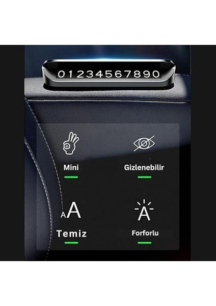 Premıum Kapaklı Gizlenebilir Araç Park Telefon Numaratörü Geçici Park Telefon Numaratörü modelleri