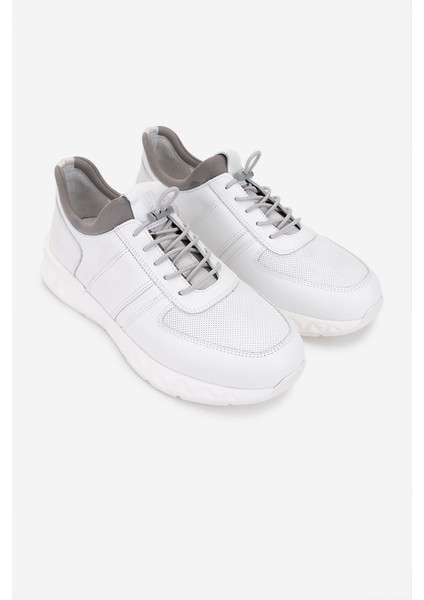 Erkek Hakiki Deri Beyaz Sneakers & Spor Ayakkabı 298 2602-6200 Erk Ayk SK25-26 Beyaz fiyatları