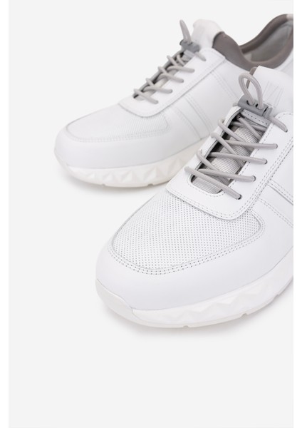 Erkek Hakiki Deri Beyaz Sneakers & Spor Ayakkabı 298 2602-6200 Erk Ayk SK25-26 Beyaz modelleri