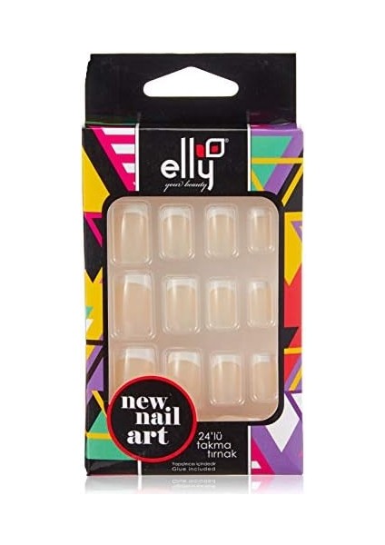 Elly Takma Tırnak Doğal 24'lü French 11 (1 x 24 Adet) fiyatları