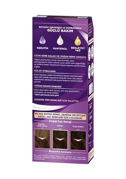 Palette Yoğun Saç Boyası 3.65 Çikolata Kahve