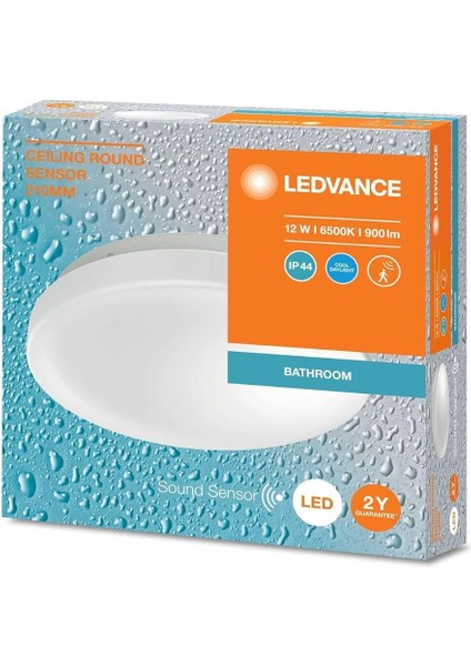 LED Plafonyer 12W IP44 Sarı Işık Sensörlü