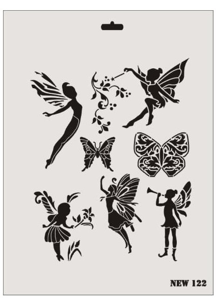 Rich New Seri N-122 Stencil 35X25 cm